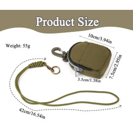 GMYIAK Strategicl Neck (Green) - Hanging Pouch, Mini Key Protection & Coin Purse, Portable Outdoor Accessory Kit