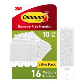 Command Picture Hanging Strips Damage Free Wall Hangers for Smooth Surfaces