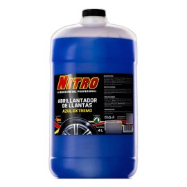 Nitro Abrillantador De Llantas Azul Extremo 4 Litros Azul