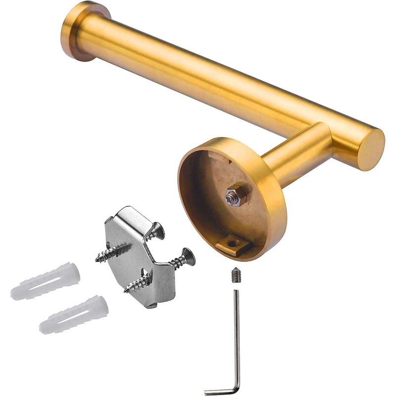Modket Brushed Gold Toilet Paper Holder 304 Stainless Steel Wall