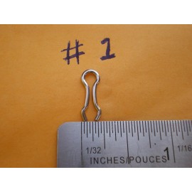 ROSCO 200 PCS. #1 STAINLESS STEEL WIRE EYES, FITS IN DO-IT, HILTS MOLDS