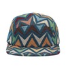 Hatphile Jacquard Blue Geometric 5-Panel Camp Cap – Woven Tapestry