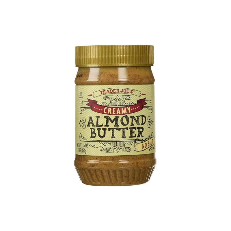Trader Joe's Creamy Almond Butter No Salt 16 Oz -