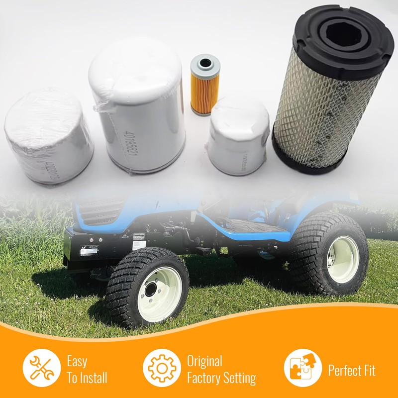 WDPART Filter Kit 6Pcs for LS Tractor MT125 Replace OE#11930535150