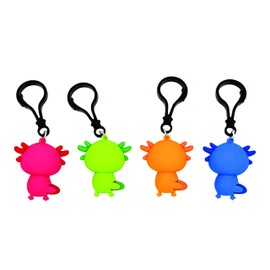 Raymond Geddes Axolotl Backpack Buddy Keychain (Pack of 24) - Axolotl Keychain Pets - Adorable Keychain Party Favors