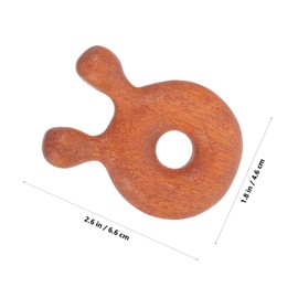 PACKOVE Portable Wooden Foot Massager Tool Ergonomic Long Handle Comb Massage for Deep Tissue Relief Office Natural Wood Craftsmanship for Easy Access to Hard to Reach Areas