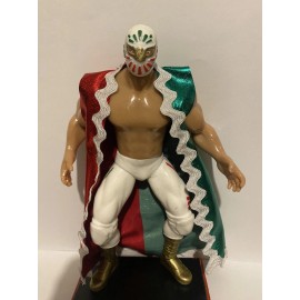 Handmade Mistico Principe de plata y oro 7in Action Figure Mexican LUCHA LIBRE (TRICOLOR)