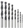 8PCS Brad Point Drill Bits Set, 3-10mm High-Speed Steel -