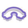 R & M International Rainbow Soft-Grip Cookie Cutter, One Size, Purple