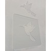 Humming Bird Template,Acrylic Router Template,Woodworking Router Template Tracing Guide (7.875"x