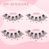 96 Pcs Lash Clusters 14-20mm Cluster Lashes D Curl Lash