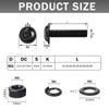 QANCEN 10 Pcs Flanged Button Head Socket Cap Screws M6x40mm,