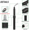 Flahonka Electric Arc Long Lighter, Retractable Rechargeable Lighter, 11.4-27.5in, Black