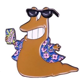 Futurama Slurm - Lata de refresco para fiestas McKenzie, muy adictiva, programa de televisión animado, comedia, 3,8 cm, 3.81 cm, Esmalte, Esmalte