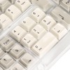 Keyboard Keycaps Retro Grey White 122 Keys PBT Theme Keycap