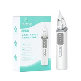 Nasal Aspirator for Baby,Baby Nose Sucker,Electric Nasal Aspirator for Baby,for Relieving Nasal Congestion,Nose Cleaner with 3 Silicone Tips,Adjustabl