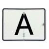 A-board A-sign for waste transport on sheet steel, vertically foldable
