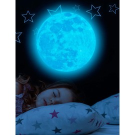 happykau Glow in the Dark Stickers (1049-Piece Set) Phosphorescent Star + Moon + Meteor Glowing Stickers Glowing Wall Stickers Star Stickers Phosphorescent Stickers Glitter Glowing Stickers Window