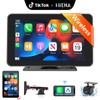 Hieha 2025 Upgraded Wireless Carplay Stereo with Suction Mount, Rear