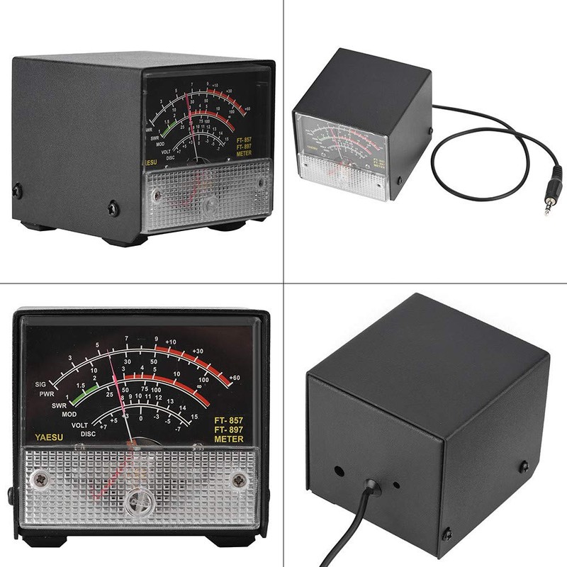 Zerone External S-Meter for FT-857/FT-897 Radios, Zerone2k69extrib Black