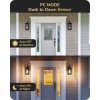 EDISHINE Outdoor Motion Sensor Porch Light Dusk to Dawn Wall