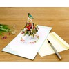 ETA 3D Bird and Flower Basket Pop Up Greeting Card