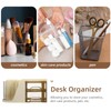 Operitacx Rattan Pencil Holder Wicker Pen Cup Handmade Makeup Brushes