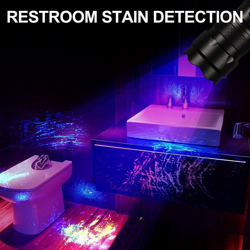 ULTRAFIRE Black Light UV Flashlight, Super Power UV 395-405 nm