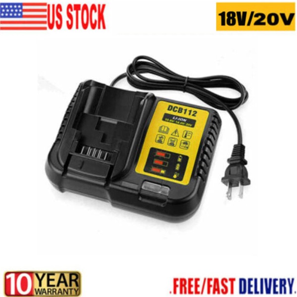 VAN DCB112 FOR Dewalt Li-Ion Battery Fast Charger 12-20V MAX