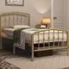 Yaheetech Twin Bed Frames Metal Platform Bed with Victorian Style