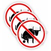 Unbranded/Generic 3pcs - No Bullshit Hard Hat Stickers Helmet Decals