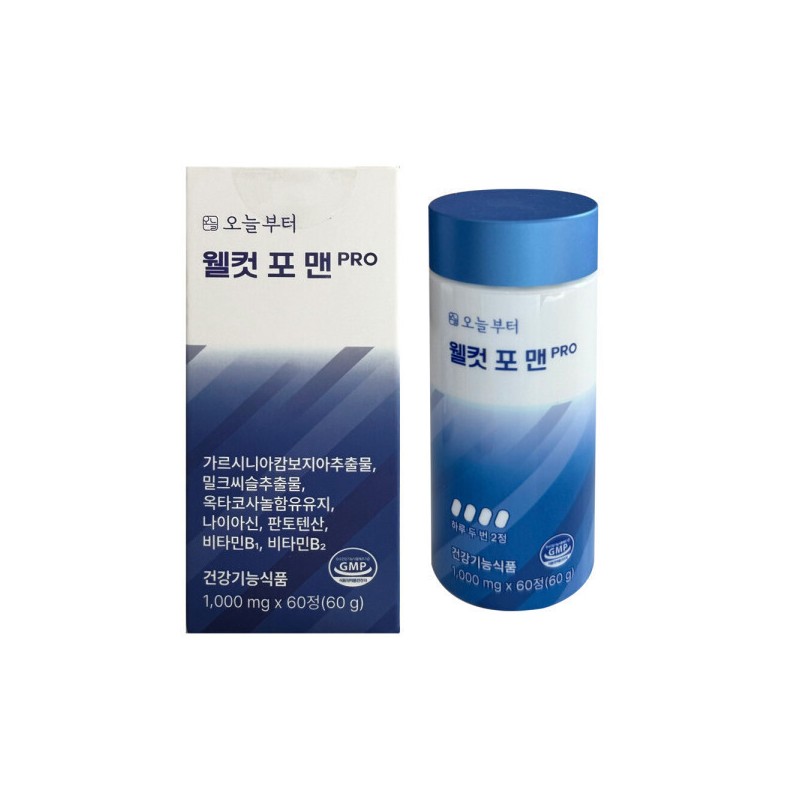 Onulbuteo 오늘부터 웰컷 포 맨 PRO 1 000mg x 60정