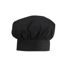 Edwards HT00 Unisex Traditional Poplin Chef Machine Washable Kitchen Hat - Black-010, NS