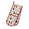 Kitchen Textiles Christmas Cats Waiting Recycled Cotton Double Oven Glove