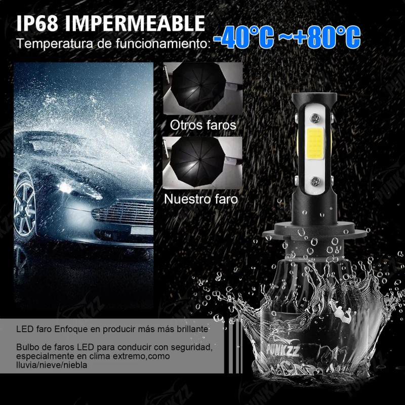 Kit De Faros Led Delanteros De 4 Lados H7 H11