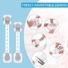 TASSU Child Safety Locks 6-Pack Adjustable Double Lock Baby Proofing