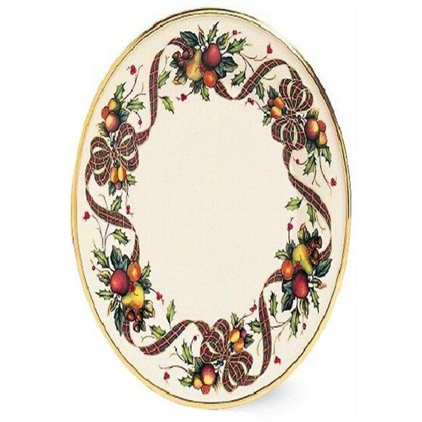 Lenox Holiday Tartan Gold-Banded 9-Inch Accent Plate