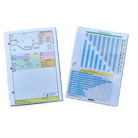 Crystal Ocean Dive Log Sheets (100 logs / 50 sheets) & Imperial (feet) No Decompression Waterproof Dive Tables based on US Navy Diving Manual 1984.