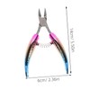 Mikinona Stainless Steel Cuticle Scissors with Stylish Gradient Design Versatile