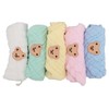 5PCS Cotton Kids Face Towels Good Absorbent Skin Friendly Reusable