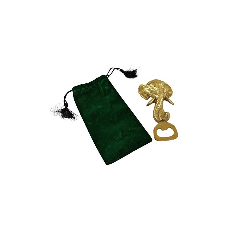 Carousel Home and Gifts Stunning Gold Effect Elephant Head Bottle