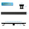 Elefloom Linear Shower Drain, 28 inch Black Drain with Removable