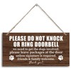 Please Do Not Disturb Wooden Plaque Decor, Hanging Home Decor