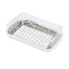 Stainless Steel Butter Cutter Box Cheese Storage Container with Transparent