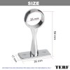 TERF® Polished Chrome Ceiling-Mount Bracket for Up to 25mm Diameter