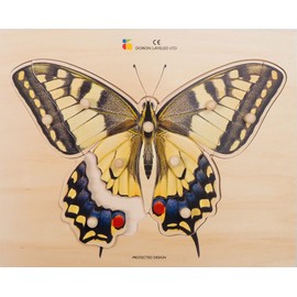 BSM E72511470 Wooden Butterfly Puzzle