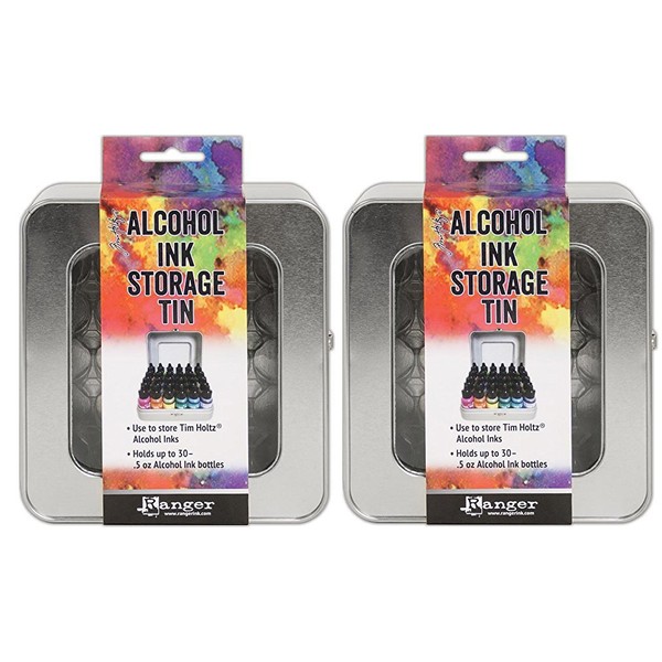 Tim Holtz Alcohol Ink Storage Tins - Pack of Two Tins