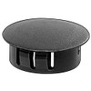 50 Black Nylon Locking Hole Plugs 1"