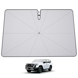 Ruiya Car Sunshade, For Toyota Rankle 300, Sunshade for Umbrella, Windshield, Parasol, Land Cruiser 300, Sun Shade, Bendable Pole, 10 Fiberglass Ribs, Sleeping in Car, Light Blocking, Heat Blocking