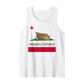 Caramelo Republic Stray Dog Brazilian Parody California Flag Tank Top